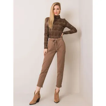 Dámské kalhoty Pants-DHJ-SP-3657.91P-brown Italy Moda hnědá 3199015