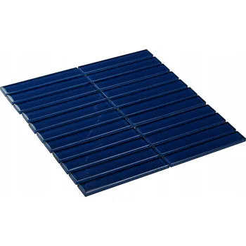 Dlažba Granátová dlaždice Piano, Skleněná dlaždice tmavě granátová, Kobaltová mozaiková dlaždice