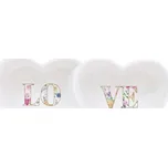 Porcelánové misky ve tvaru srdce Mon Amour 20x9,5 cm, Easy Life