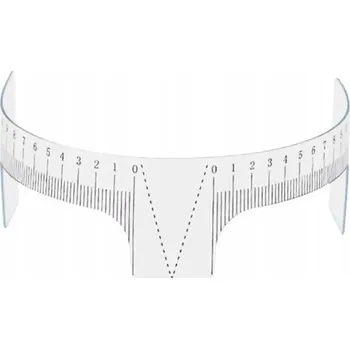 pravítka Elastické plastové pravítko/měřítko na obočí pro hennu