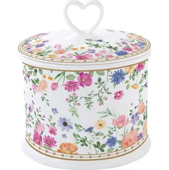 Dóza na potraviny Porcelánová dóza se srdcem Mon Amour 14x16 cm, Easy Life