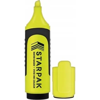 Zvýrazňovač STARPAK ZVÝRAZŇOVAČ ŽLUTÝ se zkoseným hrotem 2125