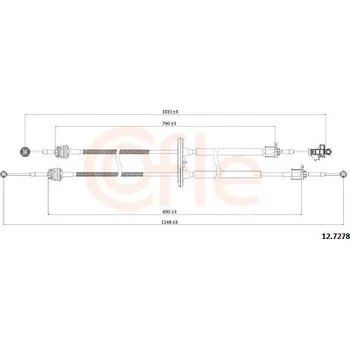 Tazne lanko, rucni prevodovka COFLE 12.7278