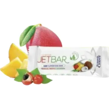 Eurona RAW Tropické ovoce & guarana Bohemian jetbar 42 g (Rychlá svačinka pro zdravé mlsání)