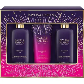 Kosmetická sada Baylis Harding Moonlight Fig Gel 300ml + Mléko 200 Ml + Krém 300ml