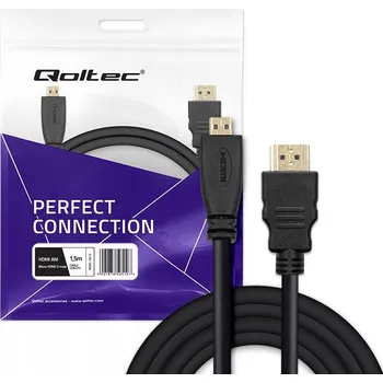 Video kabel Adaptér Qoltec 50510 černý