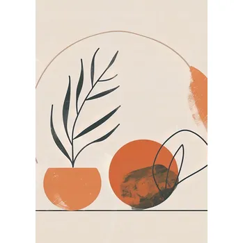 Plakát Plakát Pastelové Tóny bez rámu 29,7 x 42 cm