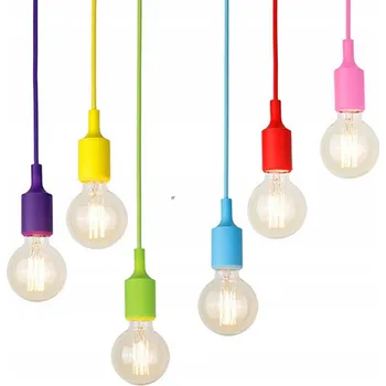 Barevné Stropní Svítidlo Lustr Pavouk pro Žárovky E27 6 Barev Závěsné