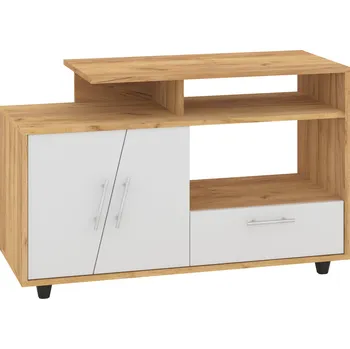 Televizní stolek Slevadoma Televizní stolek RIO Barva: dub tacho + bílá