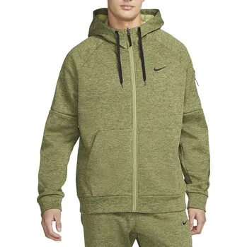 Pánská mikina Pánská funkční rozepínací mikina Nike TF HD FZ zelená DQ4830-326 - L | UK 9,5 | US 12