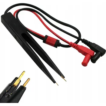 Bezpečnostní kamera SMD testovací měřicí pinzeta pro multimetr, banánkový konektor, kabel 47 cm