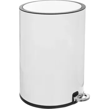 Odpadkový koš Kovový Odpadkový koš Orion 6l bílý