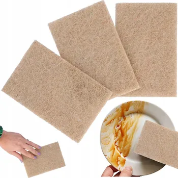 Utěrka Houbička na mytí a drhnutí povrchů, kuchyňské houbičky, sada 3 ks