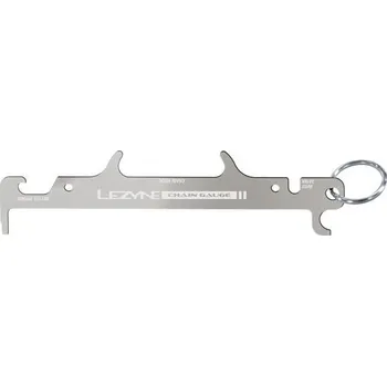 Cyklo nářadí LEZYNE Měrka řetězu LEZYNE CHAIN GAUGE SILVER - Uni