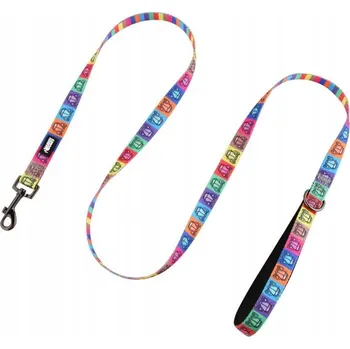 Vodítko pro psa Vodítko pro psa krátké 1,5 m barevné městské klasické buldok HUGGY DOGGY M