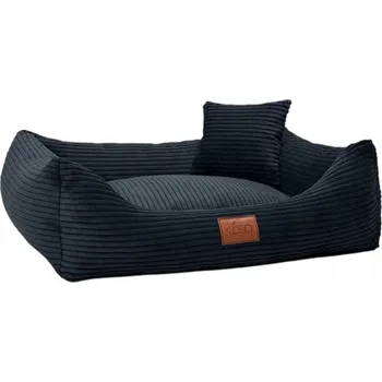 Pelíšek pro psa Leo4dog Pelíšek pro psa Manšestrový potah na praní. Černý S 67x52