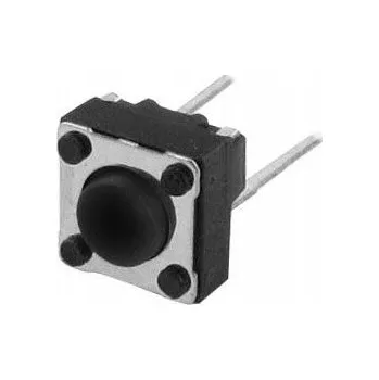 vypínač Taktilní spínač 6x6mm v=4,3mm 2 PIN 10 Ks
