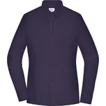 James & Nicholson Halenka JN 1371 slim fit, popelínová, dlouhý rukáv COT021371abs01-deep purple S Purpurová deep