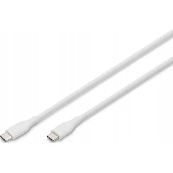 Datový kabel Kabel Digitus USB - USB typ C 1 m bílý
