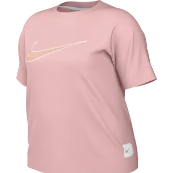 Dámské tričko s krátkým rukávem Nike W NSW SWSH SS TOP W růžové DM6211-611 - S | UK 14 | US 15