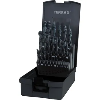 Vrták Vrtáky do kovu 1,0-13,0 25 Ks . HSS-R TERRAX RUKO