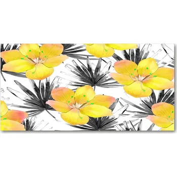 Obraz Panel do kuchyně Tropické květy 100x50 cm + LEPIDLO