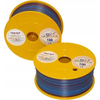 elektrický kabel Kabel LGY/H05V-K 1,00 mm2 100 m Modro-Červený
