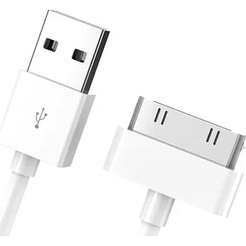 Datový kabel Kabel OWL-TECH USB - Apple 30-pin 1 m bílý