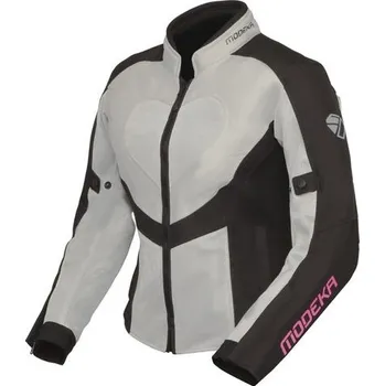 Moto bunda MODEKA bunda Emma Air lady LIGHT GREY/BLACK - 46