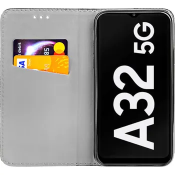 Pouzdro na mobilní telefon Flipové pouzdro Hello Case pro Samsung Galaxy A32 5G černé