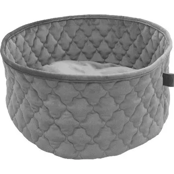 Pelíšek pro psa Pelíšek pro kočku s okrajem 40x20cm, VELOURS QUILT, Smoke|Van Baal