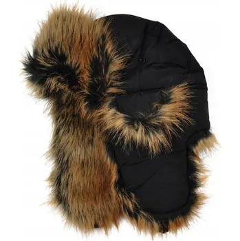 Čepice Szaleo zimní čepice ušanka černá, univerzální velikost