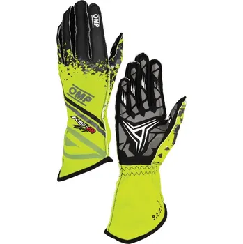 Rukavice OMP Karting Rukavice KS-2 ART My2025 (i dětské) Žlutá / Černá XXXS