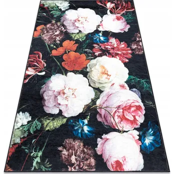 Koberec KOBEREC PRACÍ 120x170 KVĚTINY PIVOŇKY PROTISKLUZOVÝ #I209