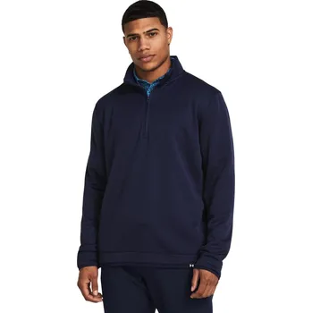 Pánské tričko Pánské funkční tričko s dlouhým rukávem Under Armour Under Armour STORM SWEATERFLEECE QZ LB modré 1383256-410 - L | UK 9 | US 10