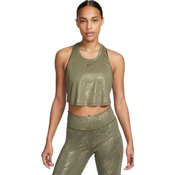 Dámské funkční tílko Nike ONE DF TANK AOP W zelené DQ6304-222 - XS | UK 7 | US 9,5