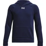 Dětská mikina přes hlavu Under Armour B RIVAL FLEECE HOODIE modrá 1379792-410 - YXL | UK 6,5 | US 9
