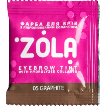 Barva na řasy a obočí ZOLA barva na obočí 05 Grafit 1,5 ml + aktivátor