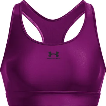Podprsenka Dámská sportovní podprsenka bez výztuže Under Armour HG ARMOUR MID PADLESS W fialová 1373865-573 - S | UK 14 | US 15