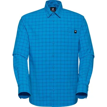 Pánské tričko Mammut Mammut Lenni Longsleeve Shirt Men Barva - Velikost: Modrá - L