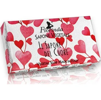 Koupelová kosmetika Florinda Přírodní mýdlo srdce 100g