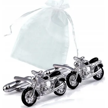 Manžetový knoflíček Manžetové knoflíčky / na košili motorky motocykly stříbrné Nádherná SADA 2 ks