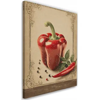 Obraz Obraz na plátně, Červená paprika, zelenina, jídlo 70x100