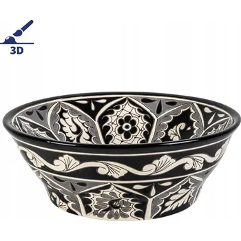 Umyvadlo Umyvadlo na desku kulaté Cerames Mexické umyvadlo 42,5 cm černé