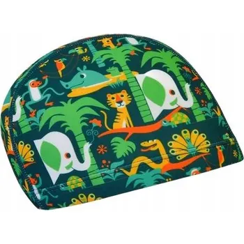 Čepice Látková plavecká čepice s potiskem RAS - Divoká džungle