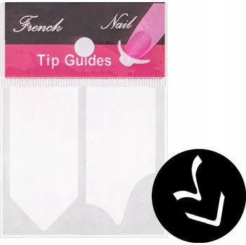 25x samolepicí Samolepky na nehty pro francouzskou manikúru Č. 3