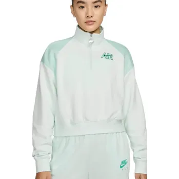 Dámská mikina Dámská mikina Nike W NSW AIR FLC QZ W zelená DM6073-394 - XS | UK 12 | US 13