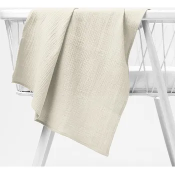 látková plena Mušelínová plena/dečka Nature MSN-018 Světle vanilková 120x120 cm