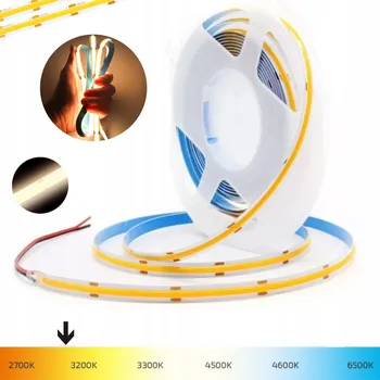 LED páska LED PÁSEK BEZ BODŮ NEONOVÝ EFEKT 11W 3000K TEPLÁ BÍLÁ