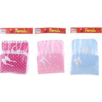 Peřinka s krajkou a mašlí Modrá